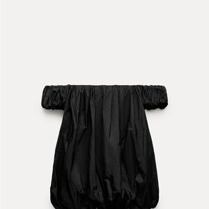 Zara Black Off-Shoulder Dress